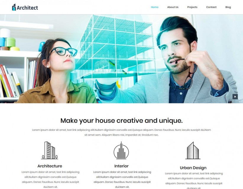 Architect - Architecture Studio Free WordPress Theme