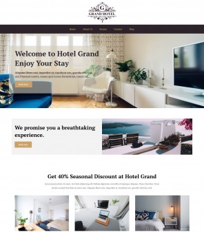 Grand Hotel - Hotels and Resort WordPress Theme