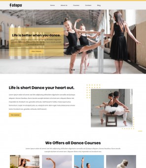 Steps - Dance school Responsive WordPress Theme