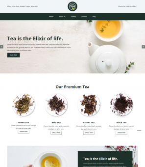 Tea and Coffee Company Responsive WordPress Theme