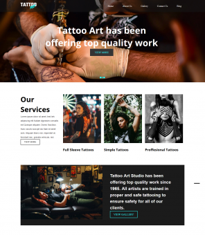 Tattoo Art - Tattoo Studio Responsive WordPress Theme