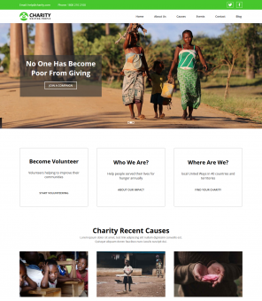 Charity - Charity and Fund Raising Responsive WordPress Theme