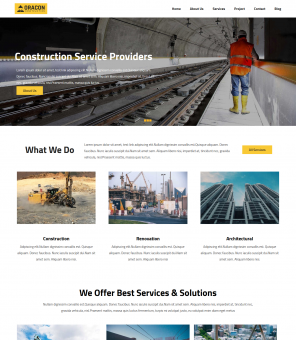 Oracon - Construction Company Responsive WordPress Theme