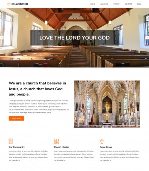 Holy Church - Church Responsive WordPress Theme