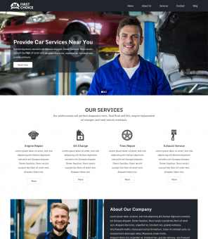 First Choice - Auto Repairing Service Responsive Joomla Template