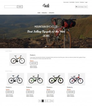 Cycle Store - Responsive Magento Theme