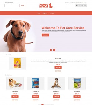 Dog- Dog Food and Accessories Online store Responsive Magento Theme
