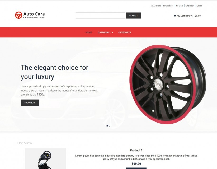 Auto Care - Automobile Accessories Store Magento Responsive Theme