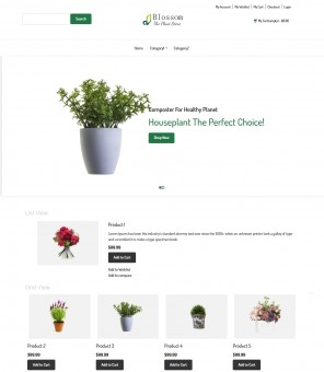 Blossom - The Plant Store Magento Responsive Theme