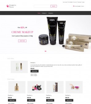 Cosmetic Store - Beauty Shop Magento Responsive Theme