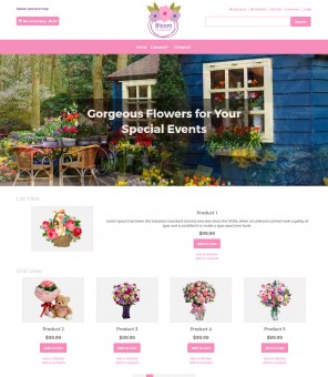 Bloom-Flower Shop Responsive Magento Theme