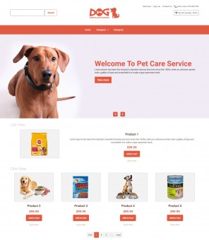 Dog- Dog Food and Accessories Online store Responsive Prestashop Theme