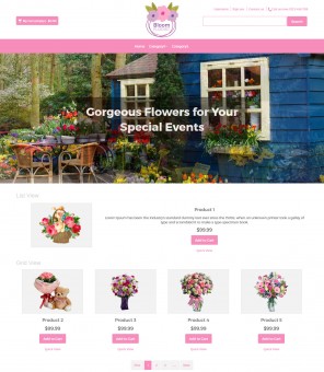 Bloom-Flower Shop Responsive Prestashop Theme