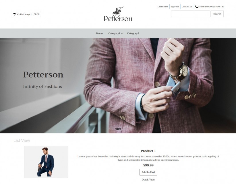 Pettersen- Clothing Responsive Prestashop Theme