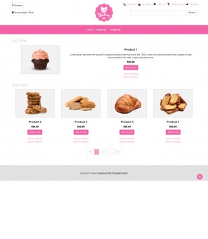Bakery-Bakery Responsive OpenCart Theme