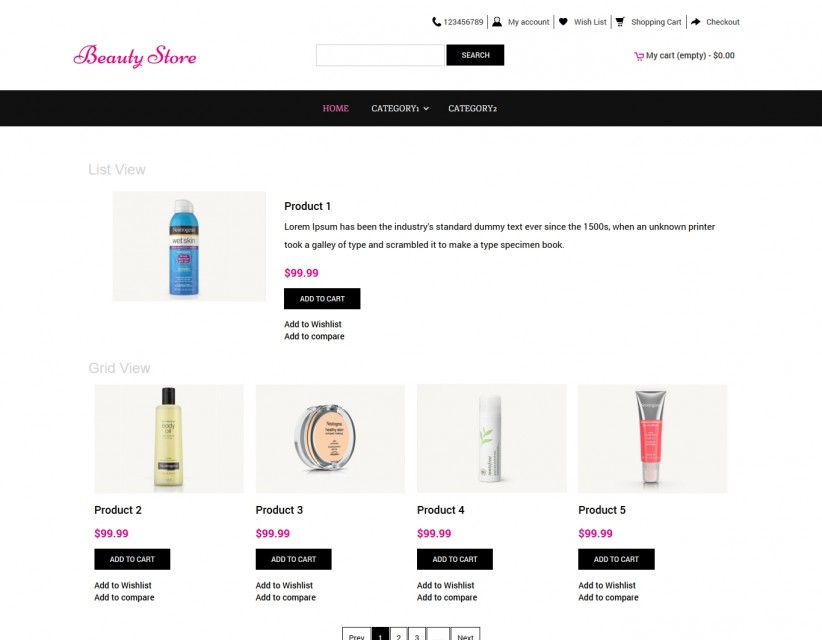 Beauty Store - Beauty Shop Responsive OpenCart Theme