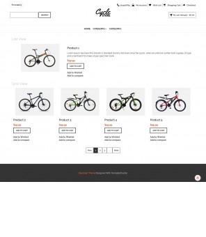 Cycle Store - Responsive OpenCart Theme