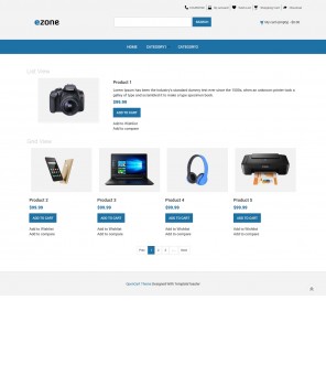 Ezone - Electronic Shop Responsive OpenCart Theme