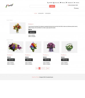 Florist - Flower Shop Responsive OpenCart Theme