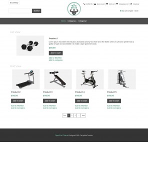 Gym Store - Fitness Equipment Shop Responsvie OpenCart Theme