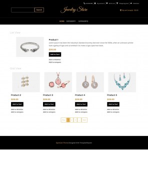 Jewelry Store - Responsive OpenCart Theme