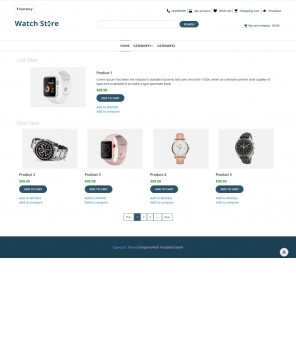 Watch Store - Watch Shop Responsive OpenCart Theme