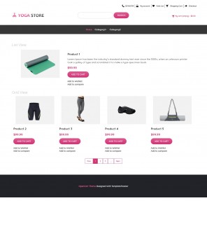 Yoga Store - Yoga Product Shop Responsive OpenCart Theme