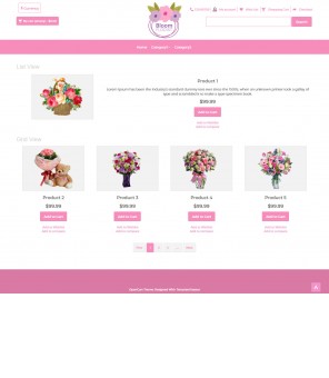 Bloom-Flower Shop Responsive OpenCart Theme