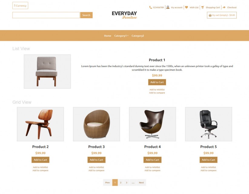 Everyday- Furniture Responsive OpenCart Theme