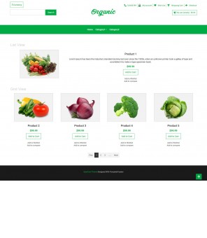 Organic- Organic Food Responsive OpenCart Theme