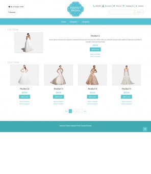 Perfect Bridal- Wedding Dresses Responsive OpenCart Theme