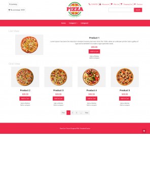 Pizza- Pizza Store Responsive OpenCart Theme