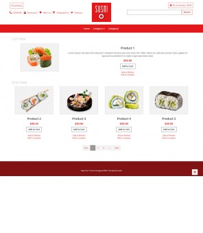 Sushi- Sushi Foods Responsive OpenCart Theme