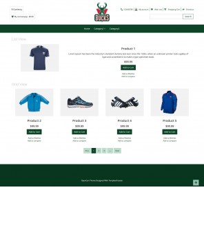 Bucks Sport - Sports Items OpenCart Responsive Theme