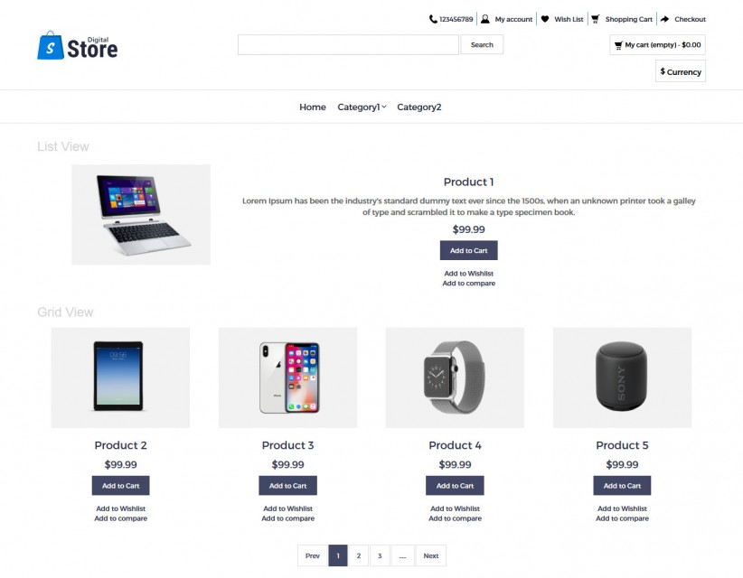 Digital Store - Digital Products OpenCart Responsive Theme
