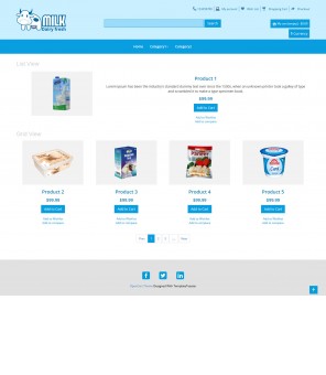 Milk Dairy Fresh - Dairy Products OpenCart Responsive Theme