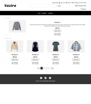 Vazira - Fashion Clothes and Accessories OpenCart Responsive Theme