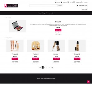 Makeover - Makeup Accessories OpenCart Responsive Theme