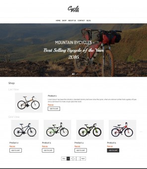 Cycle Store - Responsive WooCommerce Theme