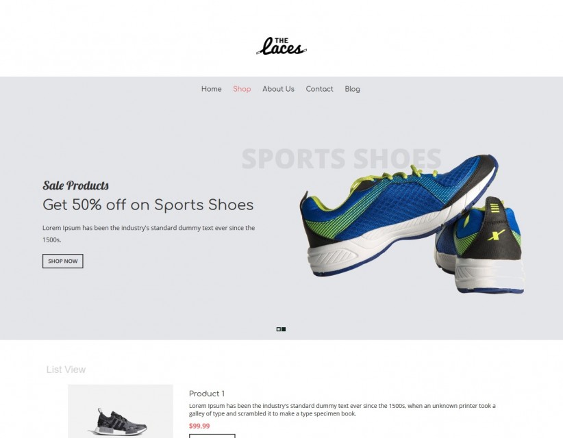 The Laces - Footwear Shop Responsive WooCommerce Theme