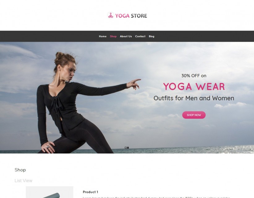 Yoga Store - Yoga Product Shop Responsive WooCommerce Theme