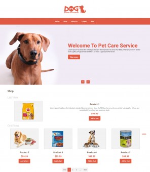 Dog- Dog Food and Accessories Online store Responsive WooCommerce Theme