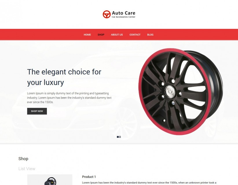 Auto Care - Automobile Accessories Store WooCommerce Responsive Theme