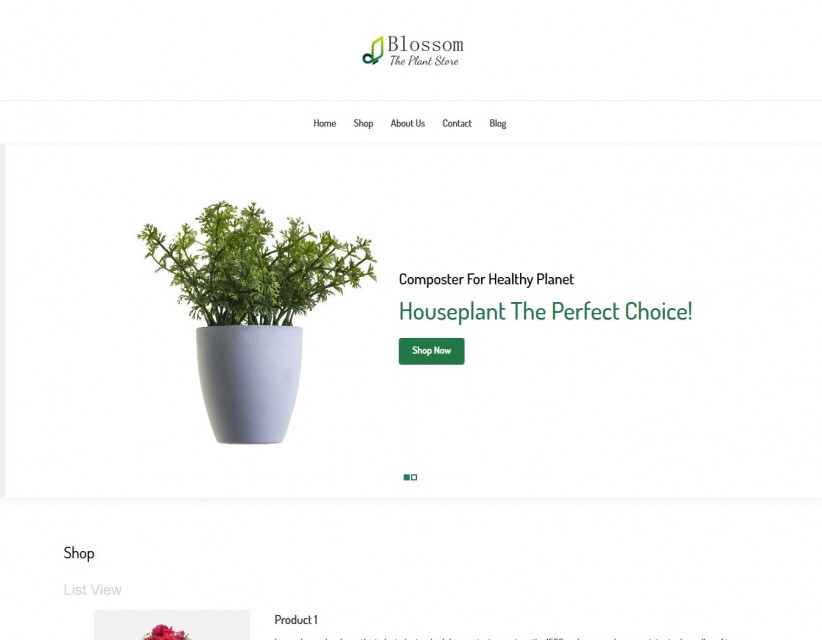 Blossom - The Plant Store WooCommerce Responsive Theme