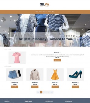 Silva- Clothing Store Responsive WooCommerce Theme