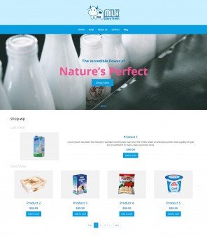 Milk Dairy Fresh - Dairy Products WooCommerce Responsive Theme