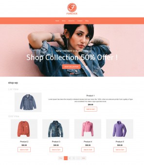 Forever - Online Cloth Store WooCommerce Responsive Theme