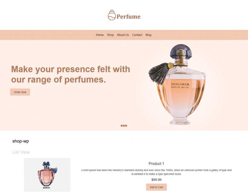 Perfume - Perfume Online Store WooCommerce Responsive Theme
