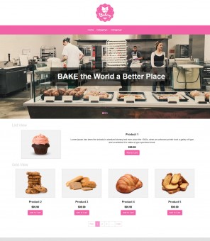 Bakery-Bakery Responsive VirtueMart Template