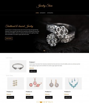 Jewelry Store - Responsive VirtueMart Templates